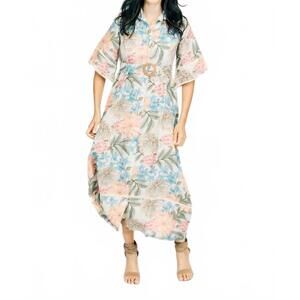 NEW MARIGOLD flora begonia dress in multi